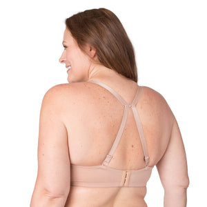 N3303 - Molded Cotton Nursing Bra with Lace Frame